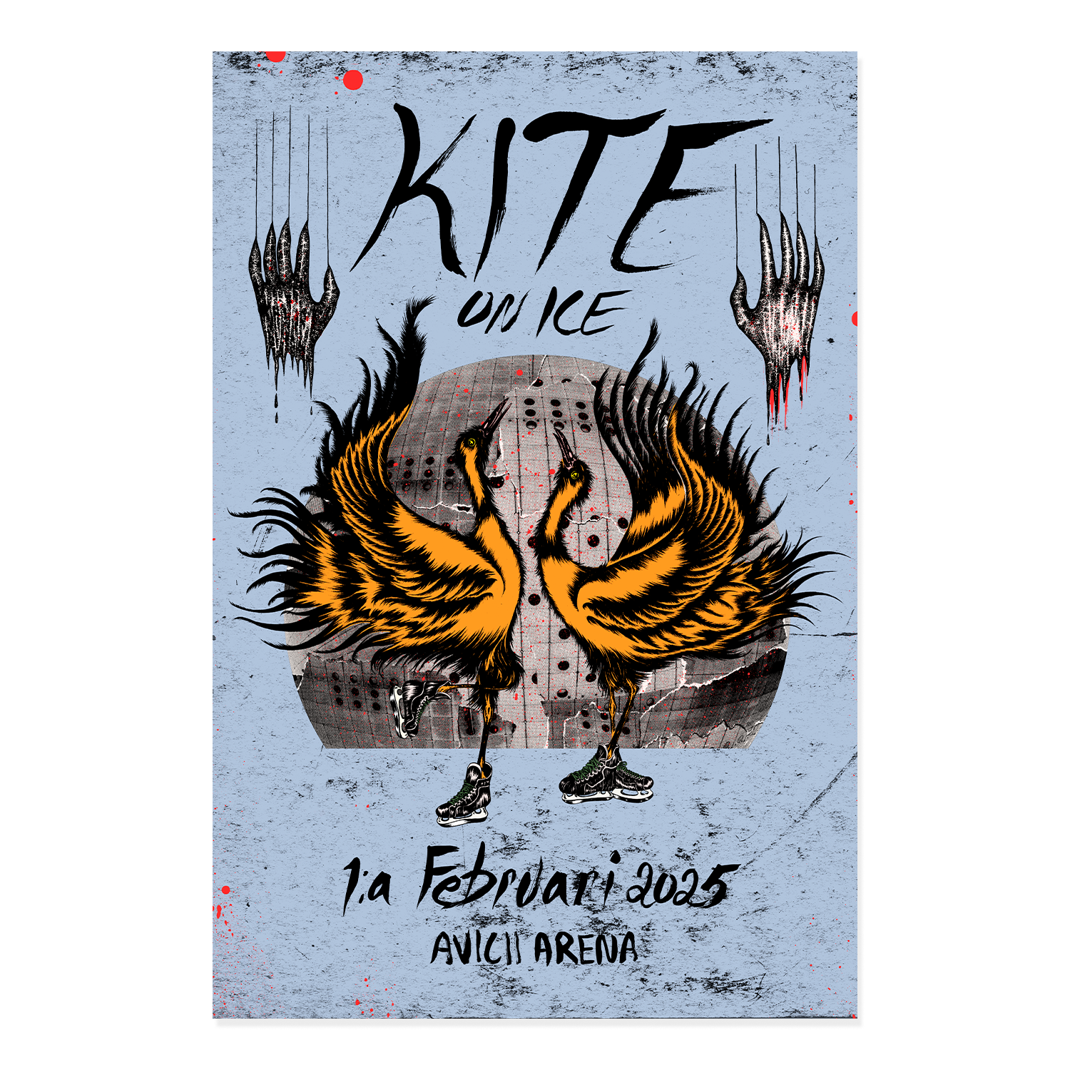 Kite on Ice show blue poster – Kite Official Merchandise