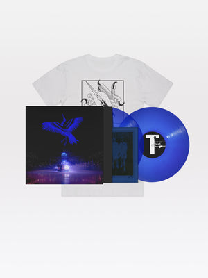 Kite on Ice 2x12" Bundle: Vinyl (transparent blue), t-shirt (white)